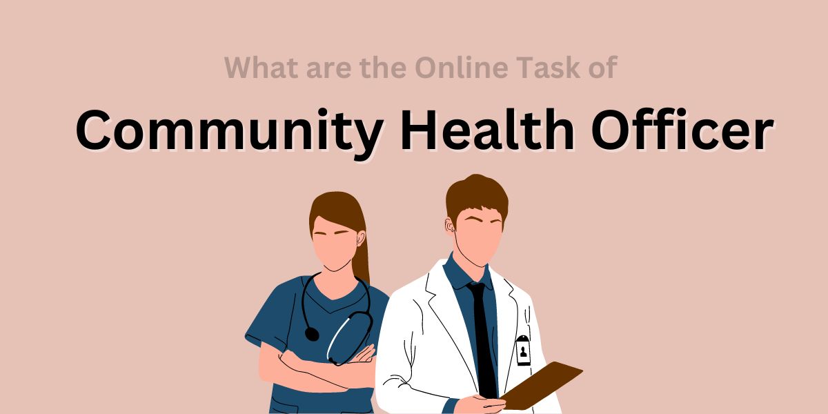 What are the Online Task of Community Health Officer?